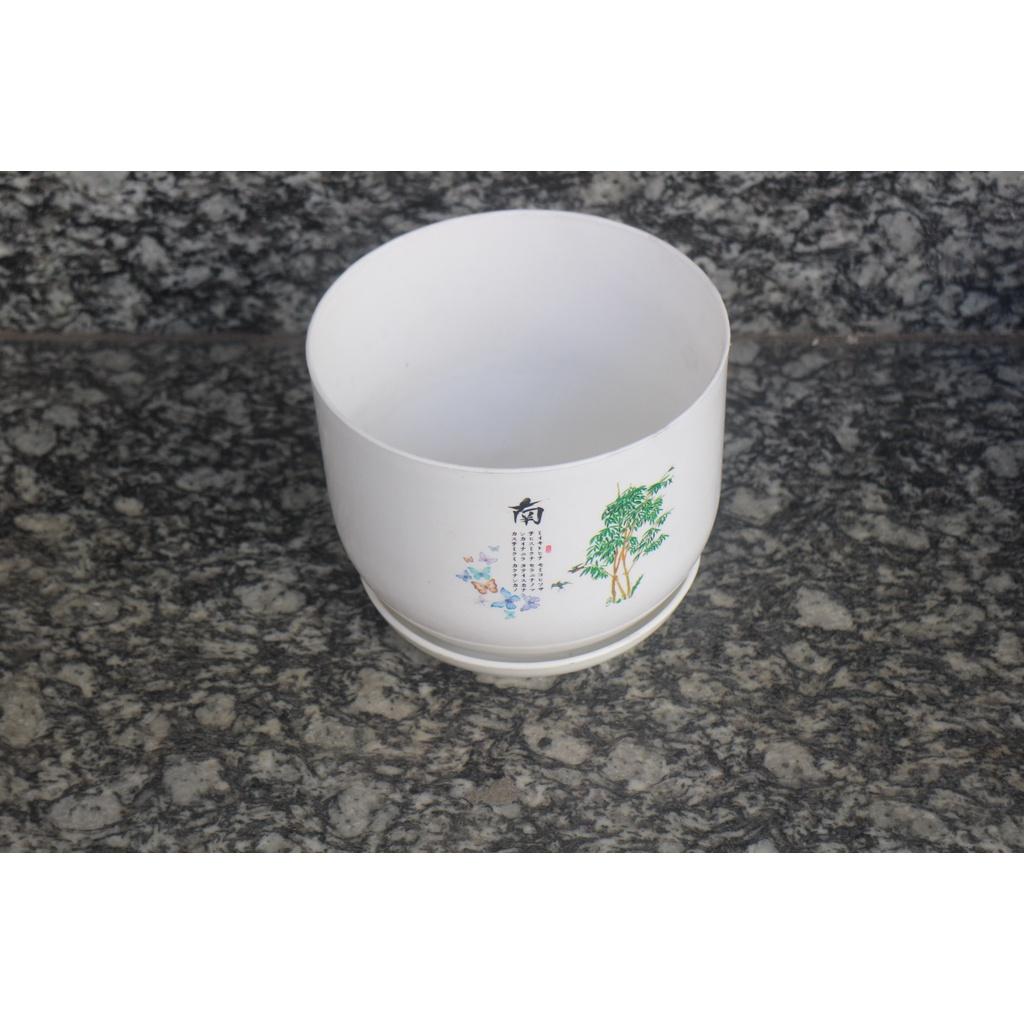 Chậu nhựa đĩa 17*17*16cm trồng hoa- cây cảnh