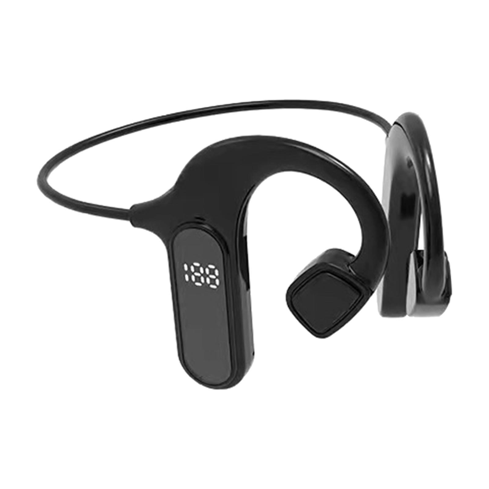 Bluetooth Bone Conduction Headset LED Display Open-Ear for Running Swimming