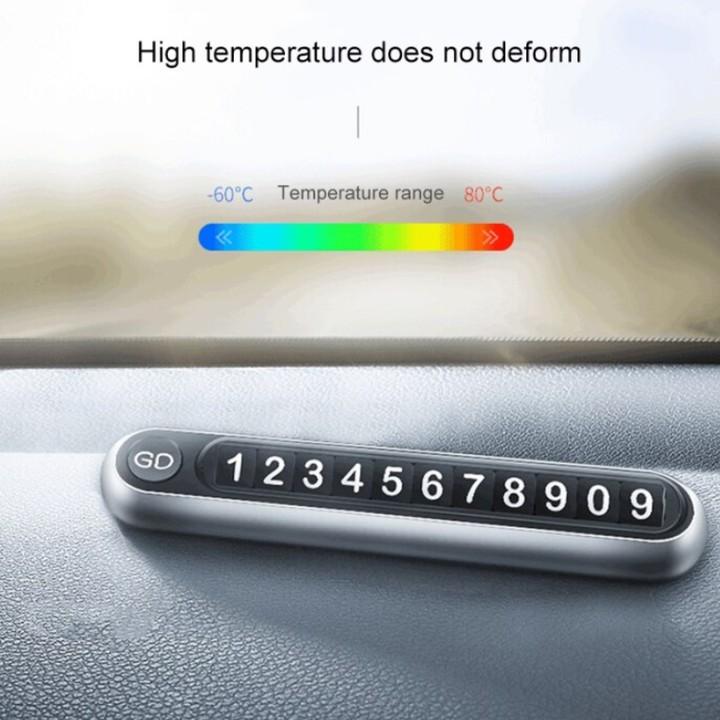 Bảng số gắn điện thoại cao cấp trên ô tô DK-GD211 (Chất liệu hợp kim nhôm, số dạng nam châm dễ dàng thay đổi)