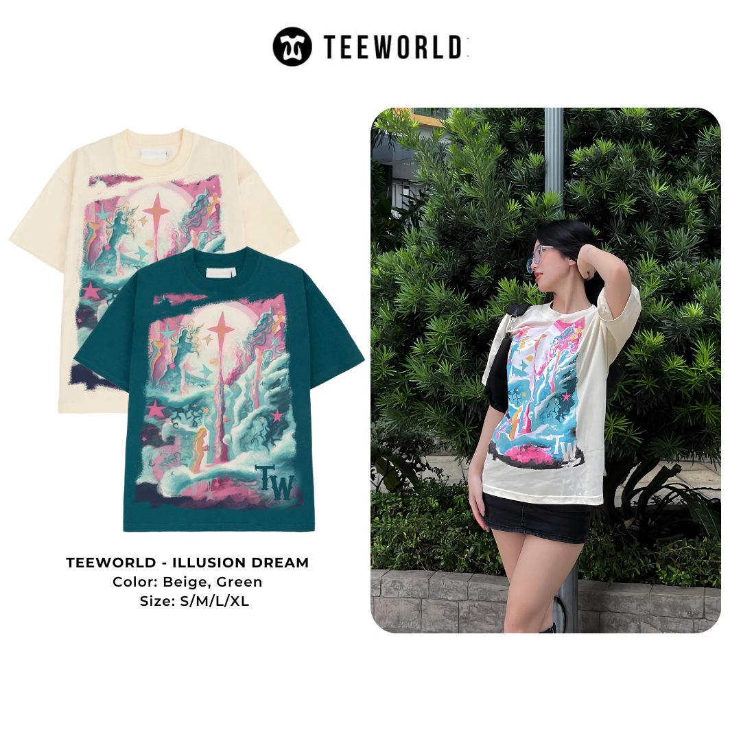 Áo Thun Local Brand Teeworld Illusion - Dream T-shirt Nam Nữ Form Rộng Unisex