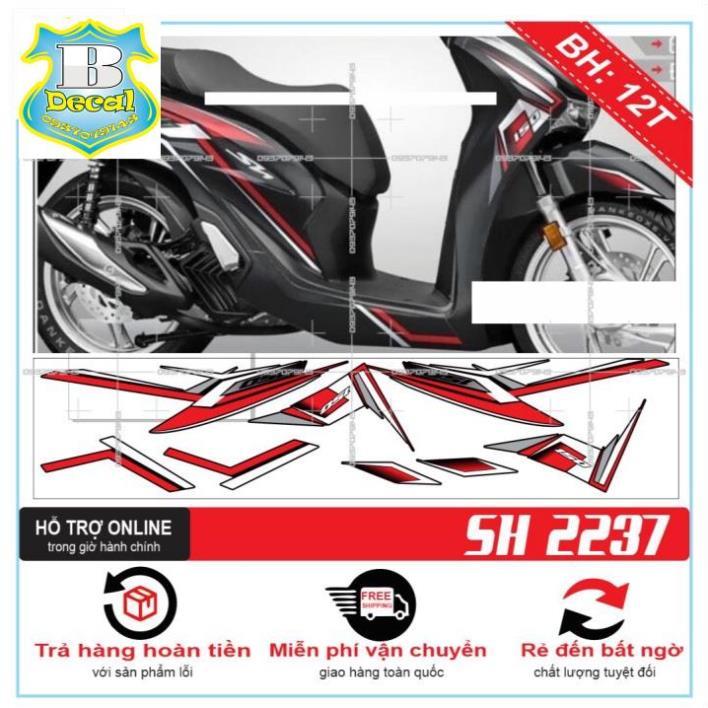 TEM XE SH 2020 ĐỎ ĐEN XÁM 