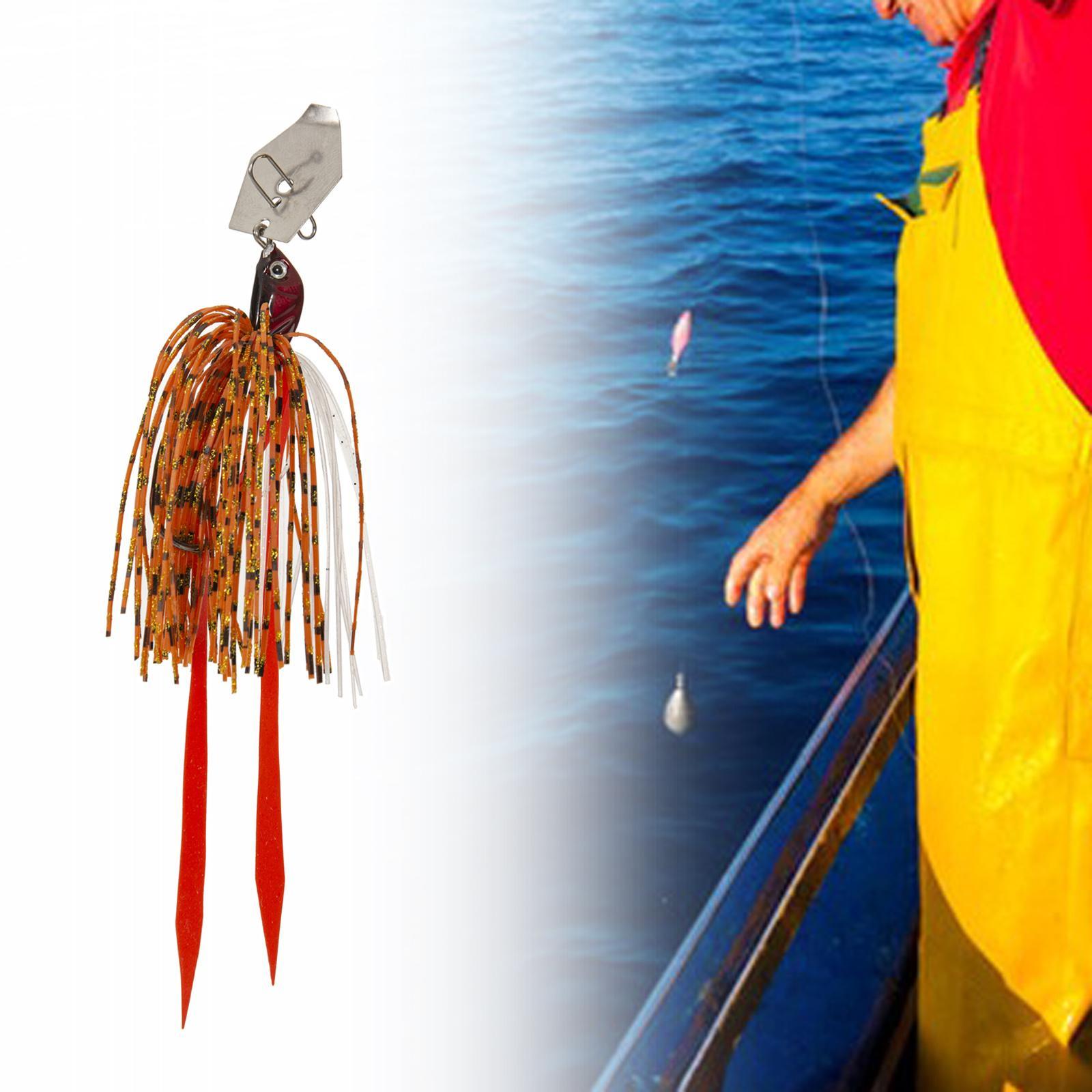 Fishing  Fishing Baits  with Silicone Skirt Flipping Jigs Swim Metal