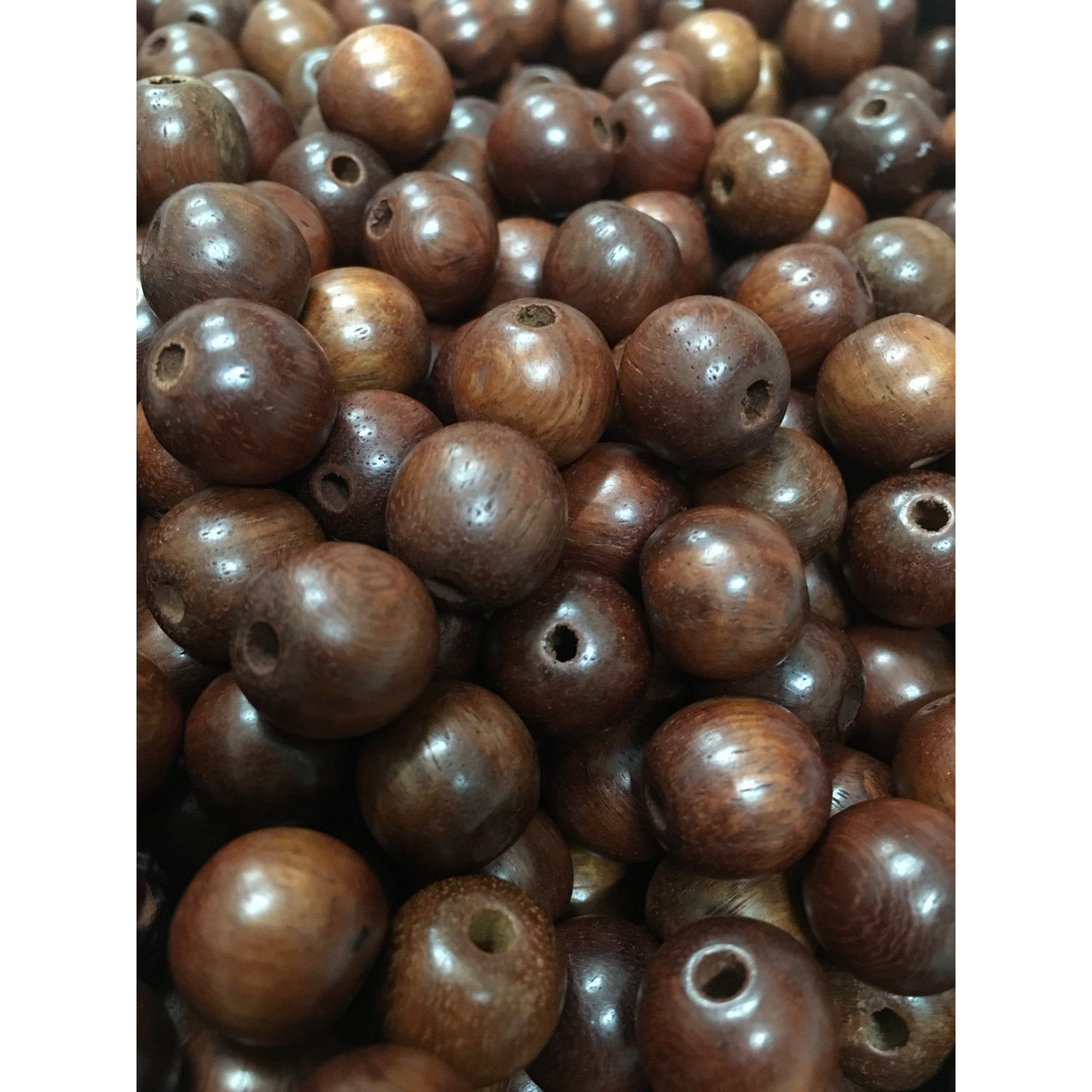 Hạt gỗ hương 12ly - 500gram - Hạt phong thủy làm vòng tay , tràng hạt mang tài lộc , bình an - Trang trí nội thất nhà cửa