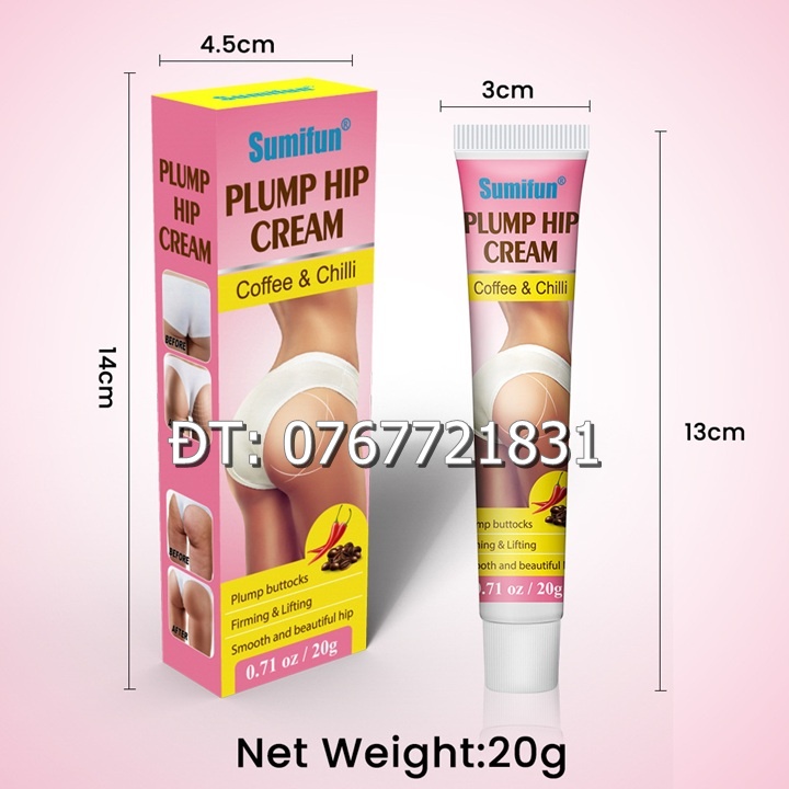 Gel bôi nở mông giúp nâng mông, làm săn chắc vùng mông, vòng 3 căng tròn gợi cảm lành tính xuất xứ Malaysia - Mã số 1380