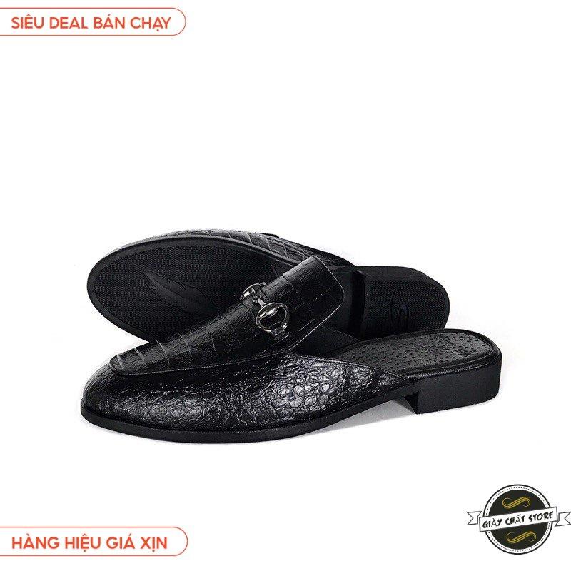 Giày sục da TEFOSS HT01 cá sấu size 38-43 sang trọng 03
