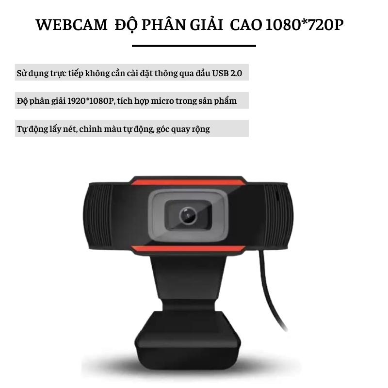 Webcam Máy Tính PC - Laptop Độ Phân Giải Cao1080P-FUL HDTích Hợp Micro Full Box Hình Ảnh Sắc Nét, Thích Hợp Học Online