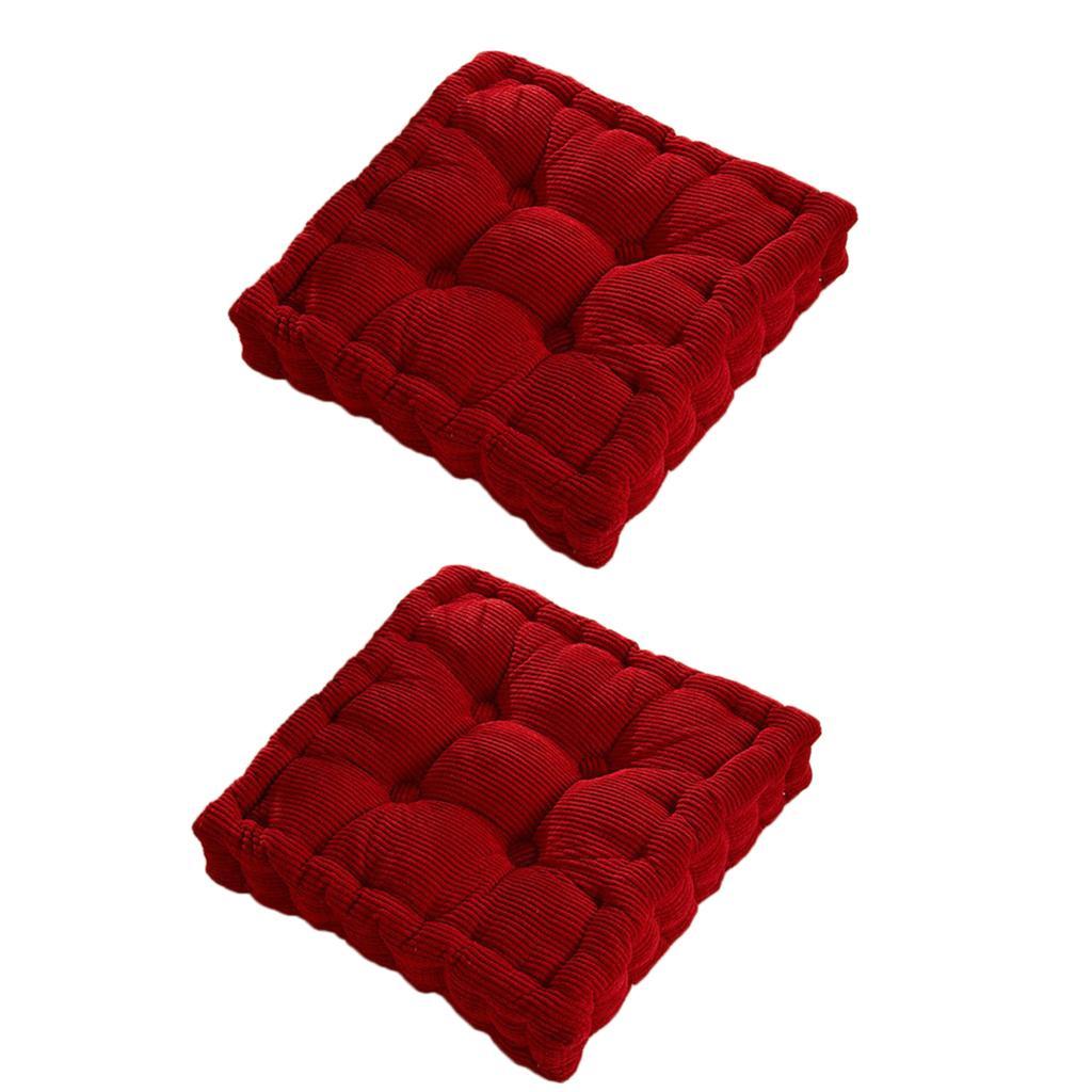 2x  Thick Chair Cushion Seat Pad Removable Cover for Table Chair Decor