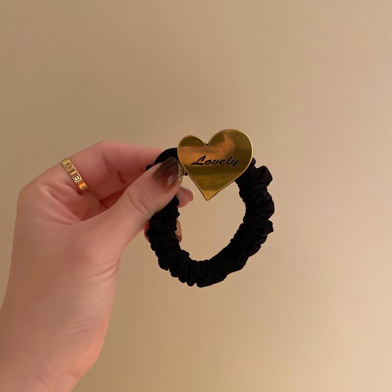 Dây cột tóc màu đen basic, một vòng dây co dãn tốt dành cho nữ PK1213