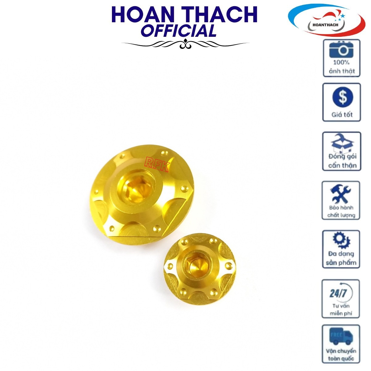 Ốc Mâm Lửa Honda Màu Vàng ( Hàng Thường ) HOANTHACH SP001159