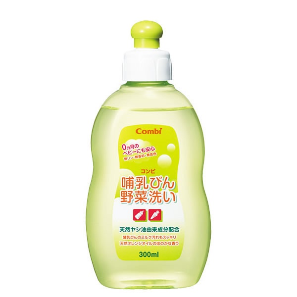 Chai dung dịch rửa bình sữa và rau quả Combi từ dầu cọ 300ml