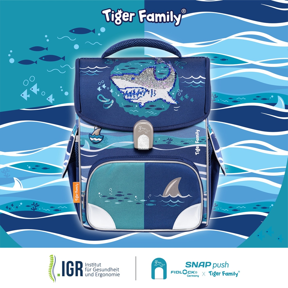 Ba Lô Học Sinh Nature Quest Tiger TGNQ-075A - Shark Life