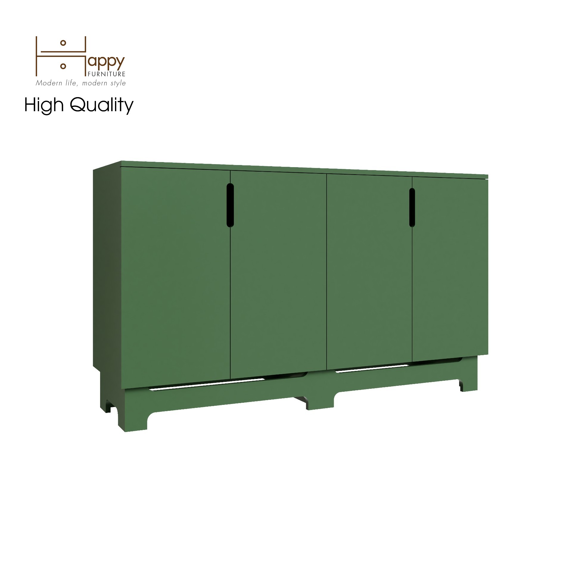 [Happy Home Furniture] MOLLY, Tủ lưu trữ 4 cánh mở, 140cm x 40cm x 82cm ( DxRxC), TCM_105