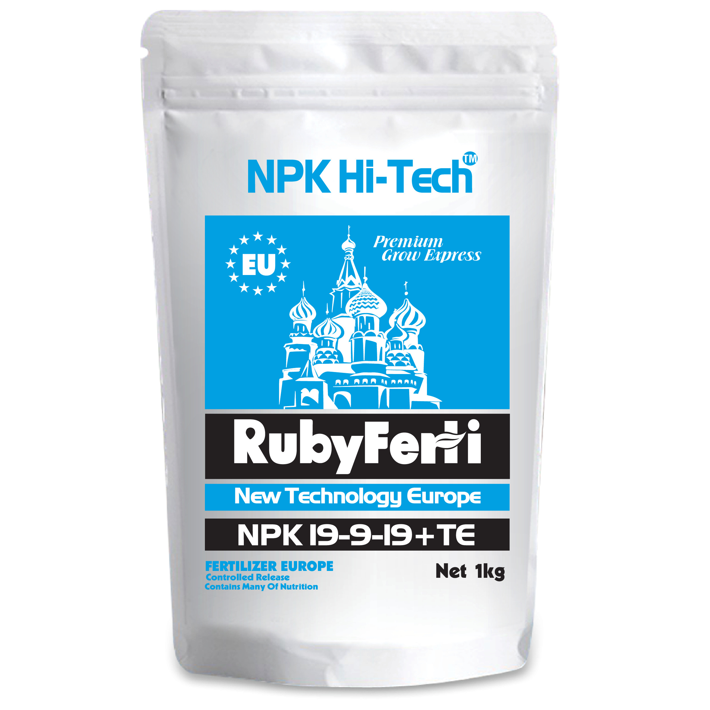 Phân bón NPK Hi-Tech: RubyFerti NPK 19-9-19+TE