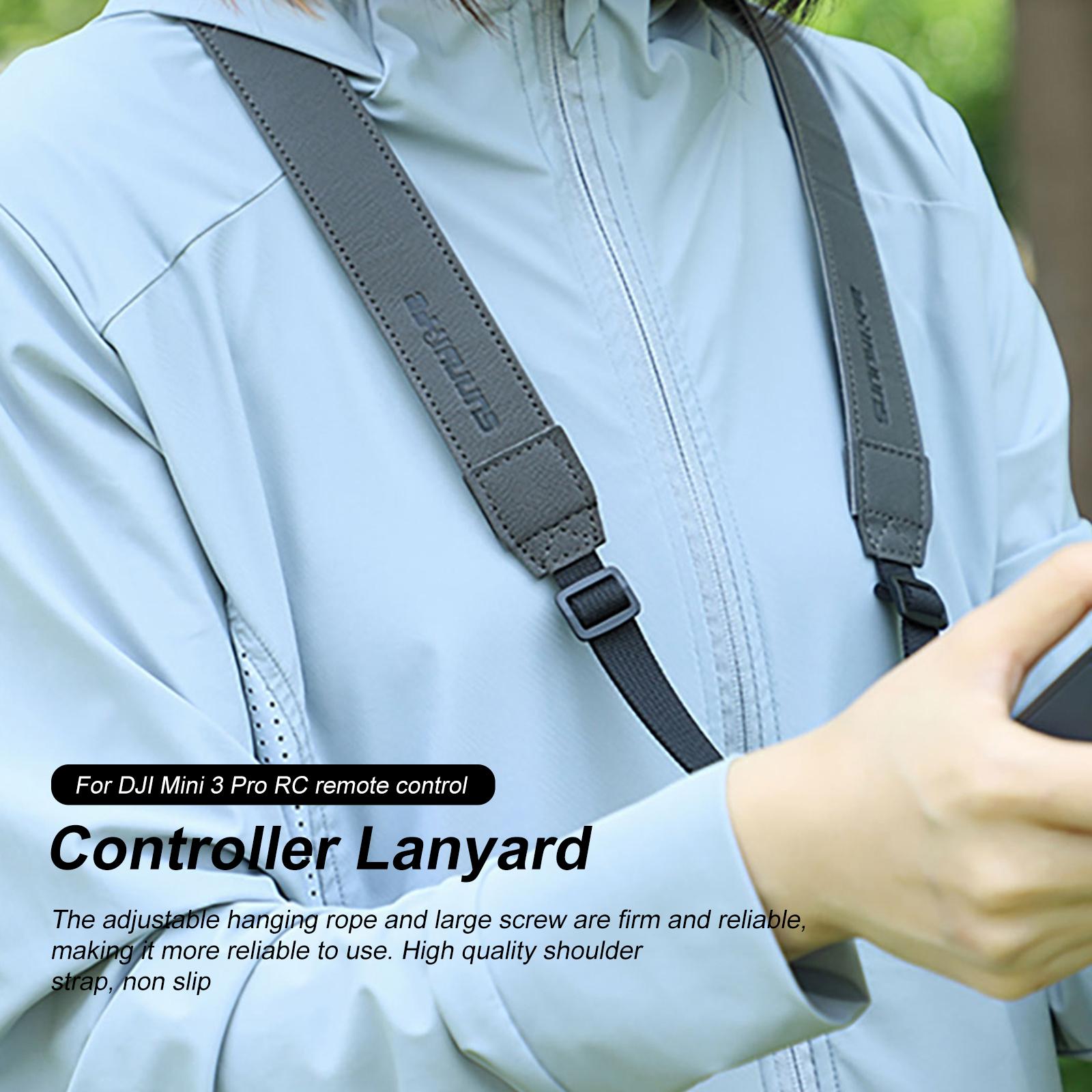 Dây buộc cho dji mini 3 pro rc với màn hình điều khiển từ xa dây đeo cổ dây treo vai Sling Phụ kiện máy bay không người lái: Xám