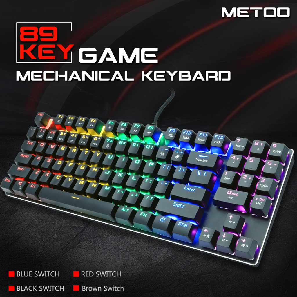 Bàn phím cơ Metoo Z56 - 89 phím, 20 chế độ đèn led