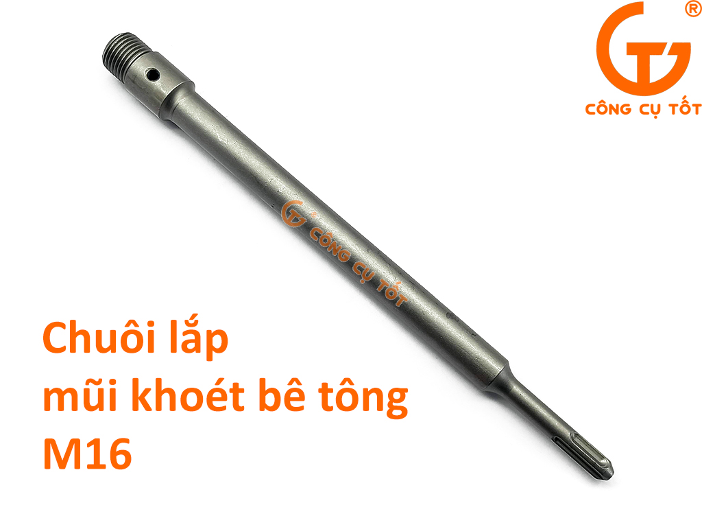 Chuôi lắp mũi khoét bê tông 300mm gài tròn