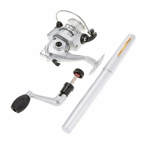 BỘ cần câu Bút Mini Bỏ Cốp Xe Siêu Tiện Lợi_ Tặng Kèm 1 Phao và 1 Hộp Lưỡi