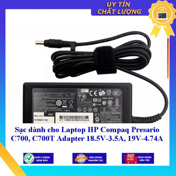 Sạc dùng cho Laptop HP Compaq Presario C700 C700T Adapter 18.5V-3.5A, 19V-4.74A - Hàng Nhập Khẩu New Seal