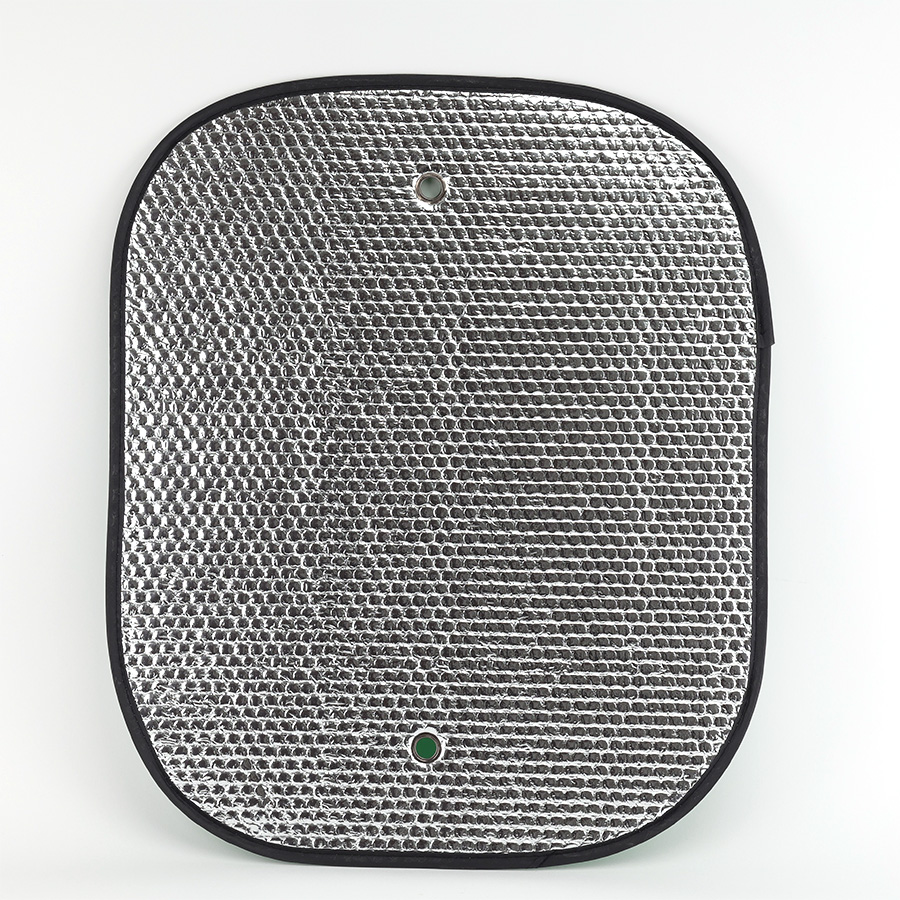 Combo 2 Tấm Che Nắng Ô Tô Xốp Cách Nhiệt Tròn Lớn Màu Lá Phủ Bạc CIND CD-C043 (44x52cm) - Nhập Khẩu Chính Hãng
