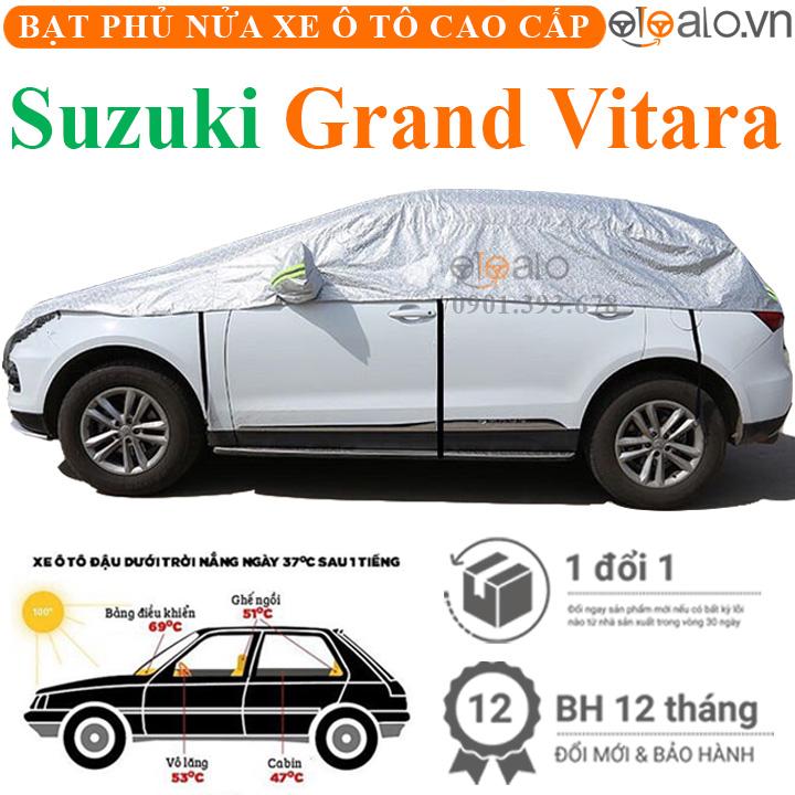 Bạt phủ nửa nóc xe Suzuki Grand Vitara vải dù 3 lớp