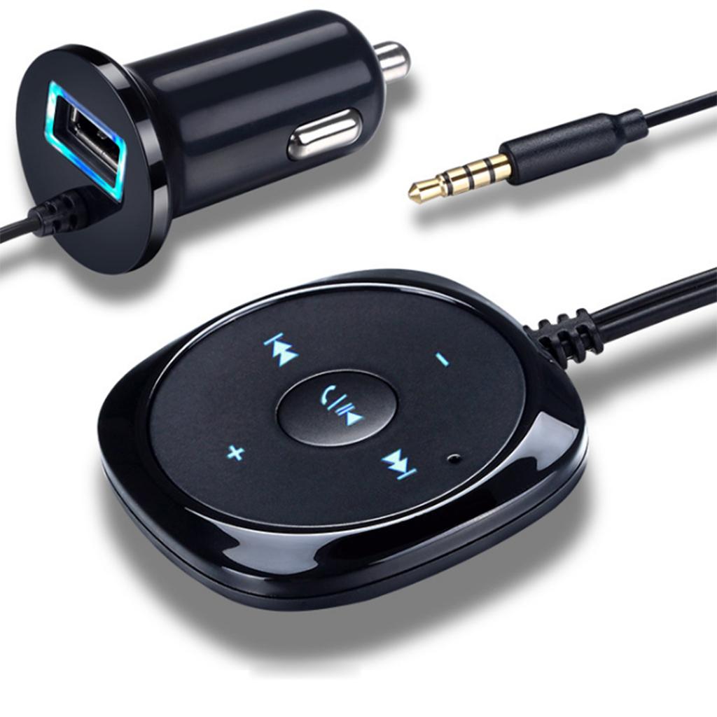 BC20 Bluetooth Handsfree Car Kit Supports 3.5mm AUX 5V/2.1A Device Charging