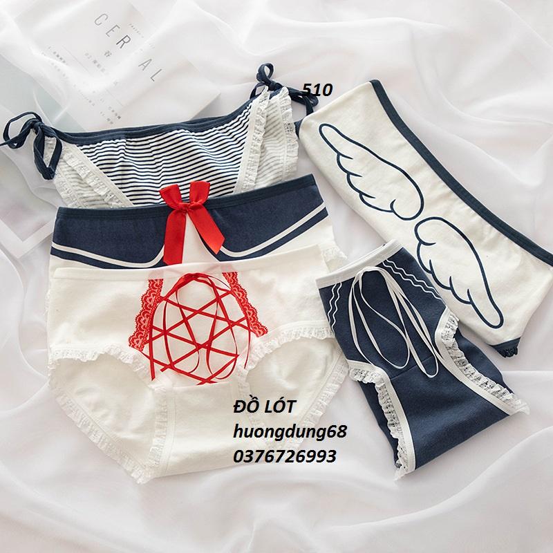 Quần Lót Nữ Cotton Thủy Thủ Mặt Trăng Ngang Eo Thời Trang  Hàng Loại Đẹp.