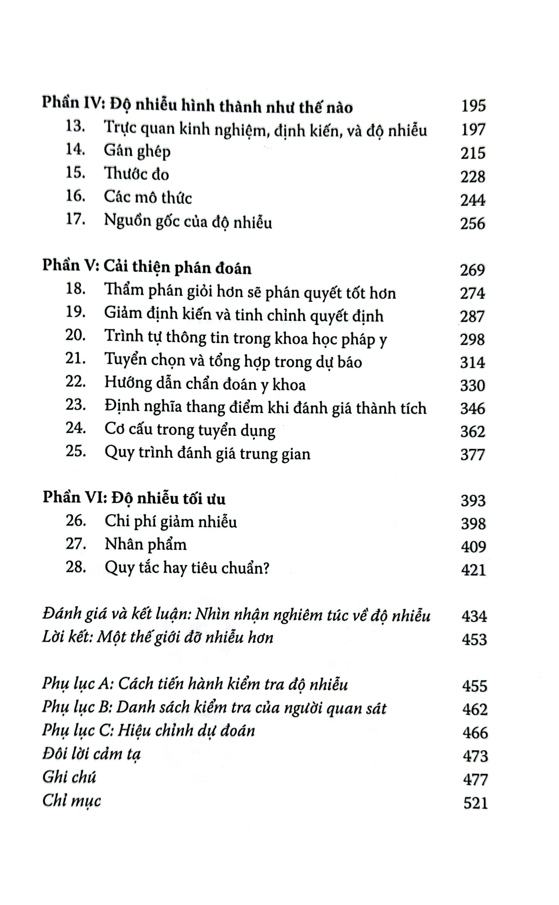 Độ Nhiễu - Sai Lầm Trong Phán Đoán