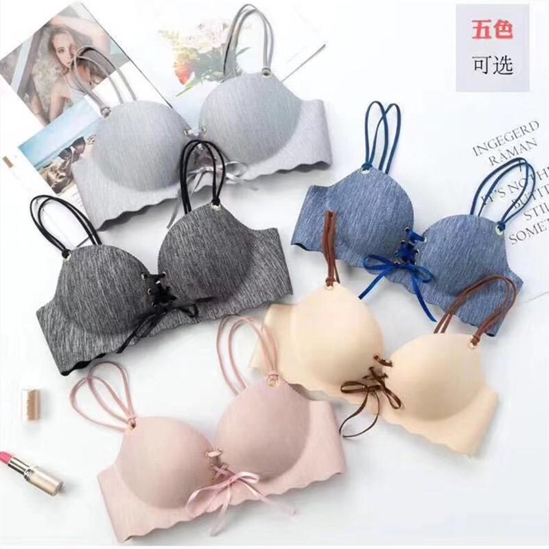 Áo Lót Su Vân Xước Không Gọng Đệm Bàn Tay Thông Hơi Nâng Ngực AL17