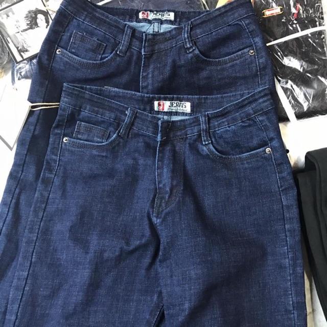 Quần jeans ôm co giãn xanh đậm