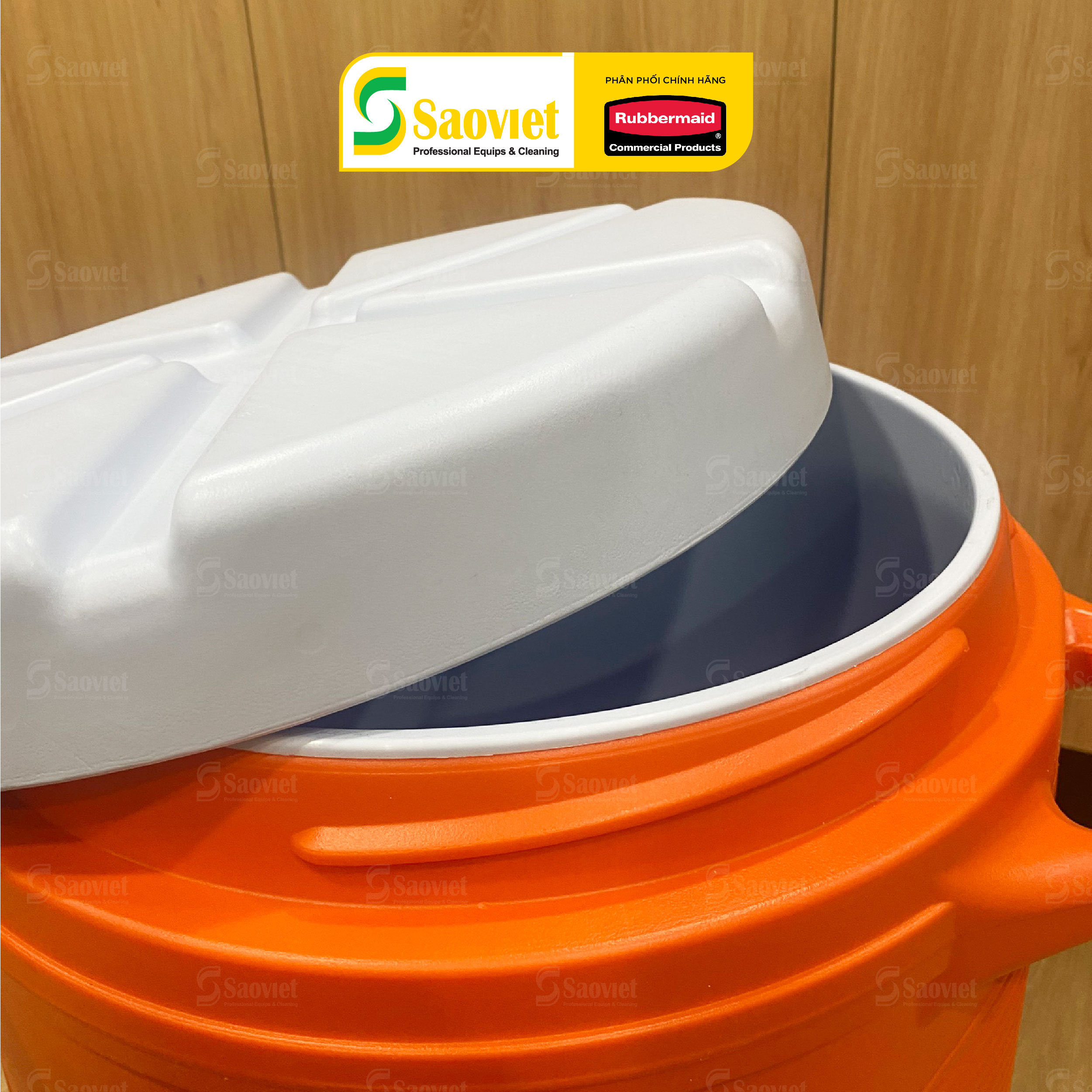 Thùng Đá Siêu Giữ Nhiệt RUBBERMAID Water Ice Chest Cooler 37.8L - SKU: FG16100111 | SAOVIETCO