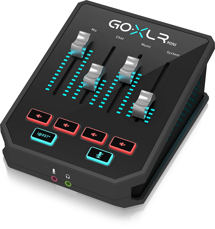 TC-Helicon GoXLR Mini USB Streaming Mixer with USB/Audio Interface-Hàng Chính Hãng