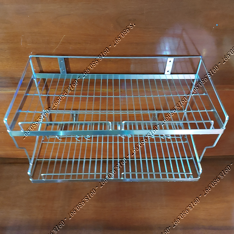 Kệ chén 2 tầng INOX 304 - Kệ Đựng Chén Treo Tường Bằng inox 304 KC910