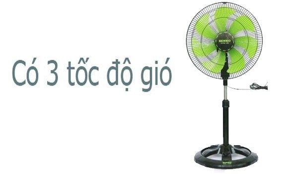 Quạt lỡ Senko LTS1636 đen két 3 tốc độ gió