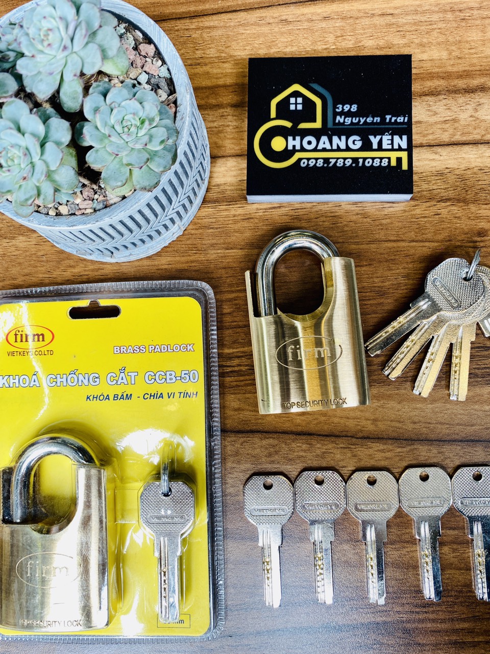 Khóa đồng chống cắt 5 chìa vi tính chất lượng cao