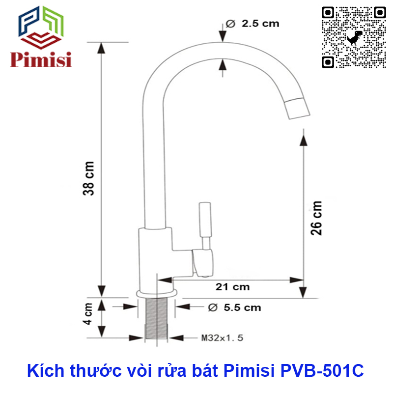 Vòi rửa chén nóng lạnh Pimisi đồng thau mạ xi Cr/Ni sáng bóng kiểu tròn cổ ngỗng tay gật gù và tặng kèm 2 sợi dây cấp nước dùng cho chậu rửa bát 1-2-3 hố trong nhà bếp - vòi nước rửa bát gắn chậu âm dương bàn đá quay 360 độ tăng áp | Hàng chính hãng