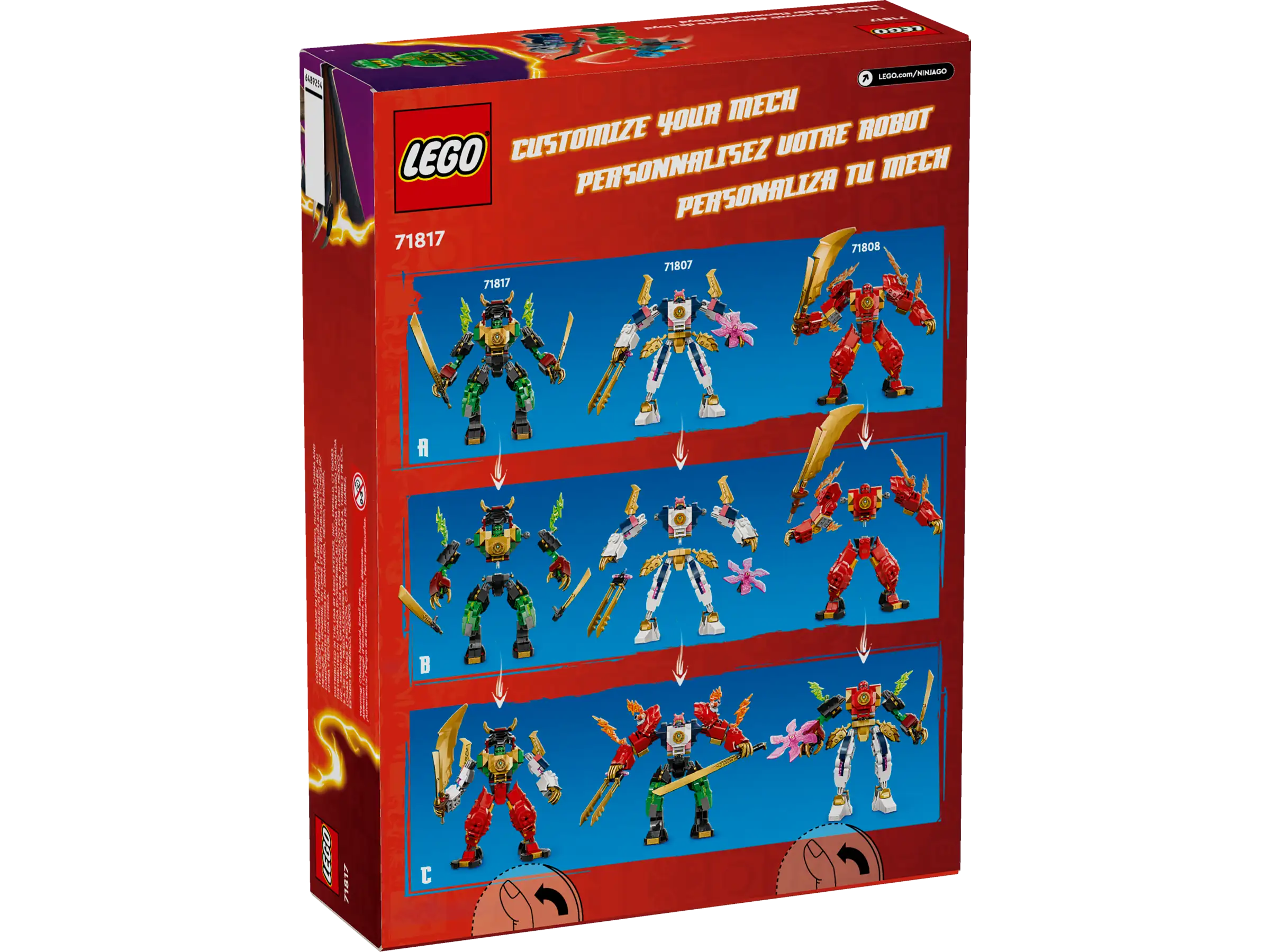 Đồ Chơi Lắp Ráp Chiến Giáp Quyền Năng Của Lloyd - Lloyd's Elemental Power Mech - Lego Ninjago 71817 (253 Mảnh Ghép)