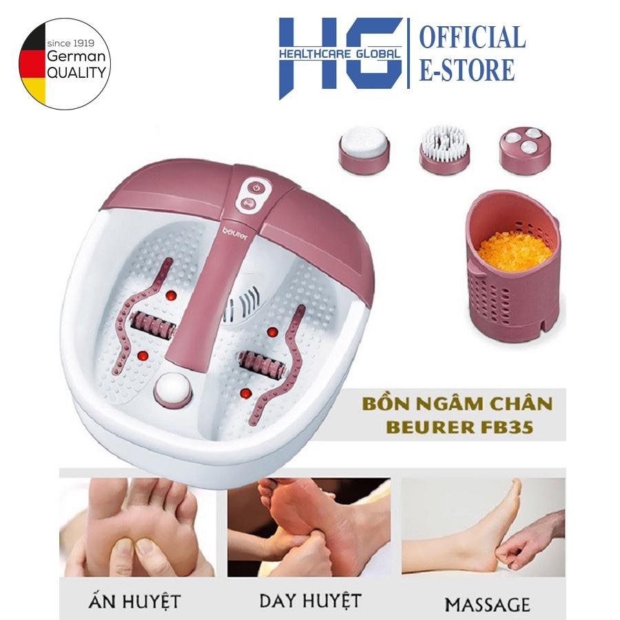 Bồn Massage Chân Beurer FB35, Chậu Ngâm Chân, Máy Mát Xa, 3 Chế Độ Thư Giãn Xua Tan Mệt Mỏi, Căng Thẳng, Nhập Đức