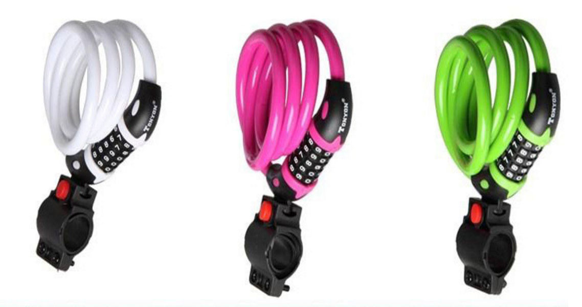 Khóa dây mật khẩu mật mã 5 số chống trộm xe máy xe đạp, khóa số dây dài của nhà tủ chống trộm