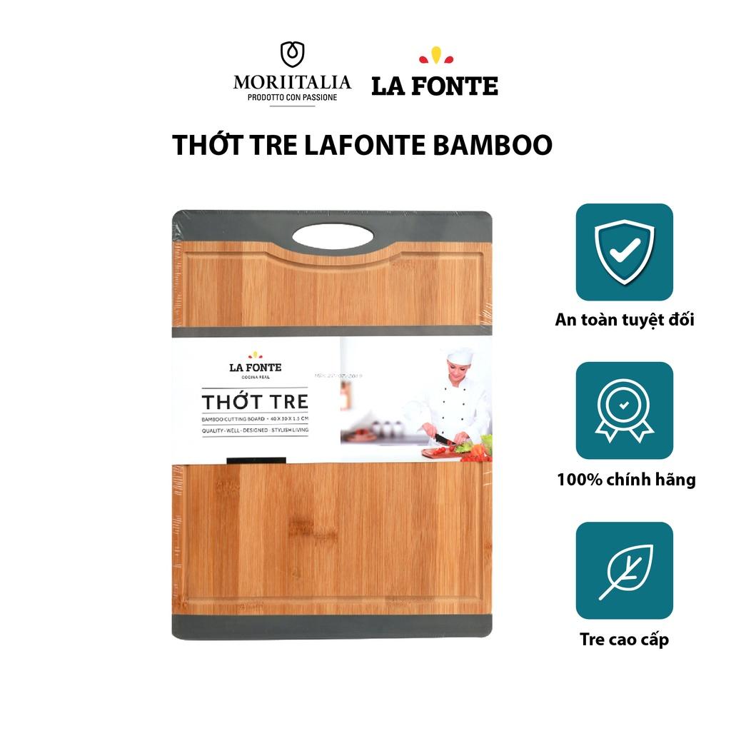 Thớt tre La Fonte bamboo kháng khuẩn an toàn Moriitalia 180558