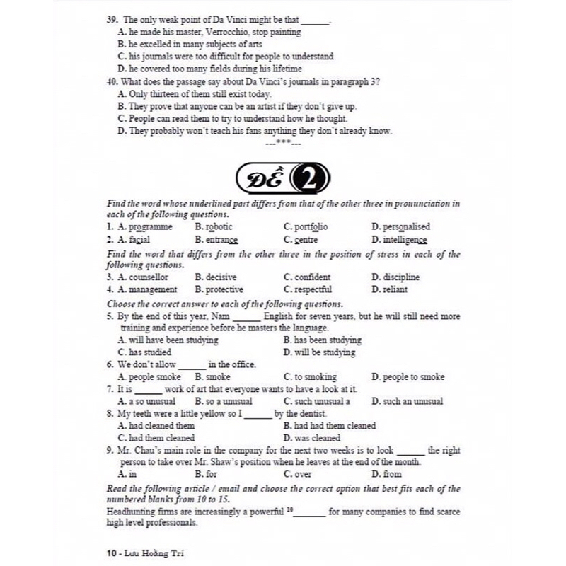 Sách - Giới thiệu bộ đề thi môn tiếng anh tốt nghiệp thpt (Áp dụng từ năm 2025)