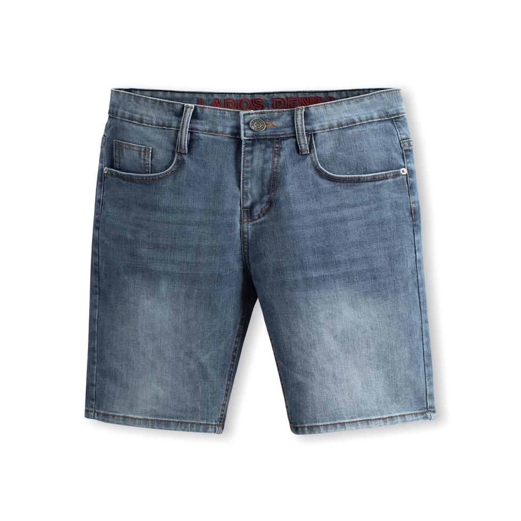 Quần short jeans nam form đẹp, chính hãng Lados - 14090 thời trang, co giãn nhẹ