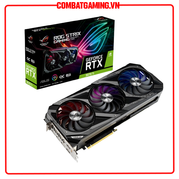 Card Màn Hính Asus Rog Strix Gaming 3070 Ti OC 8GB - Hàng Chính Hãng