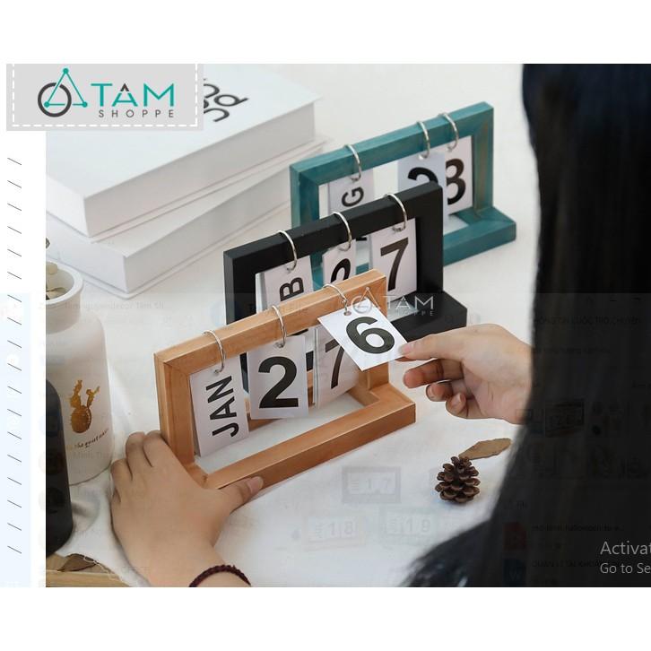 Lịch gỗ để bàn Vintage số 11