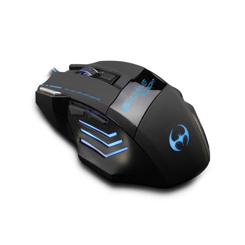 Thời Trang mới 7D Chuyên Nghiệp Có Dây USB Chuột 7 Nút 3200 DPI mát Đèn Màu Gamer Văn Phòng Máy Tính Chuột Game Cáp LOL Chuột