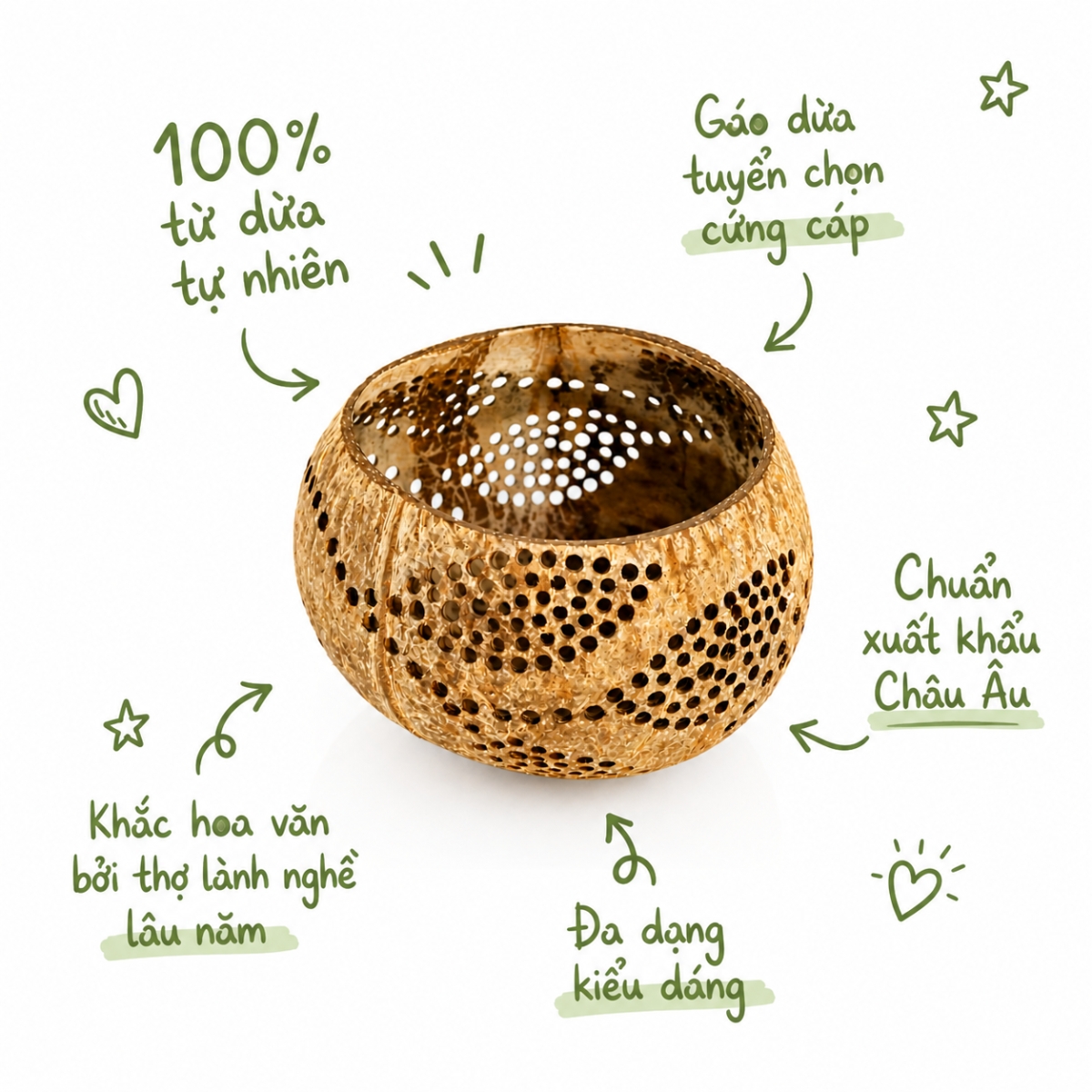 Đèn Nến Decor Hình Chiếc Lá ANKAN - Chân Nến Tealight Handmade Phong Cách Vintage Trang Trí Cafe, Spa, Homestay