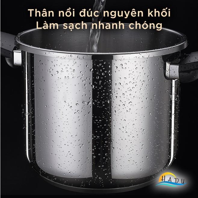 Nồi áp suất đa năng bếp từ inox 304 7L cao cấp độ bền cao chống cháy nổ hầm nhanh hơn tiết kiệm năng lượng HADU