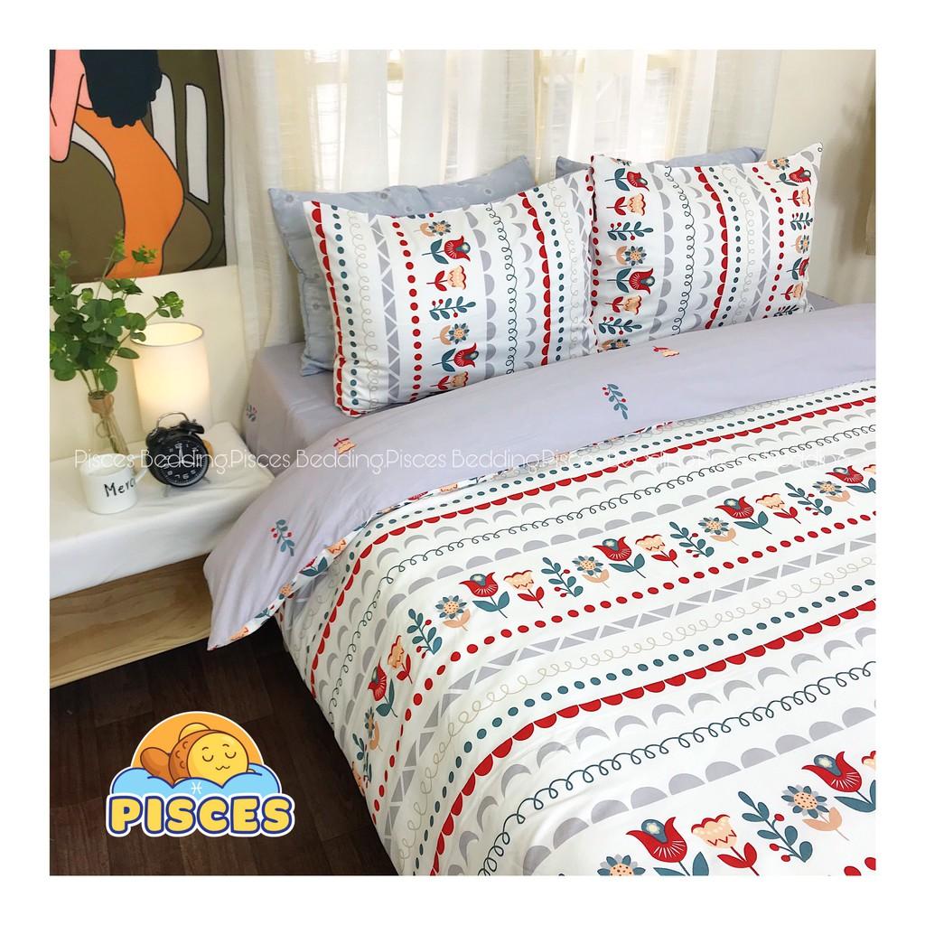 Bộ Chăn Ga Gối Thiết kế Cotton Living Mã : Hoa_020