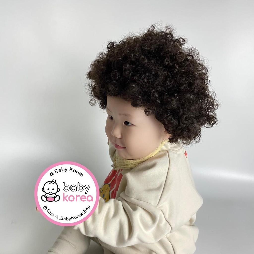 TÓC GIẢ XOĂN XÙ AJUMA MADE IN KOREA