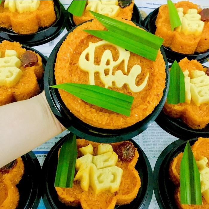 50 Hộp H24 Cao Đế Đen Đựng Xôi Khuôn Nữa Kg - Bánh Bông Lan Trứng Muối