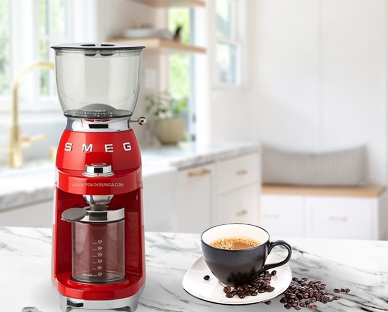 Máy xay cà phê SMEG CGF01RDEU Hàng chính hãng